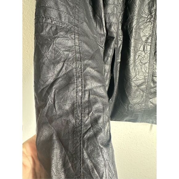 Bonita Women’s Faux Leather Black Full Zip Jacket Size 48 EU/ XXL US See Notes - Picture 2 of 16